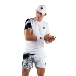 Men's T-shirt Hydrogen Bicolor Spray Tech Tee Man - white