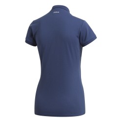 Women's polo T-shirt Adidas W Club 3 Stripes Polo - tech indigo/matte silver