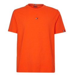 Men's T-shirt Tommy Hilfiger Essentials Small Logo Short Sleeve Tee - acid orange