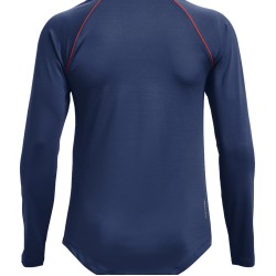 Women's long sleeve T-shirt Under Armour Rush HeatGear Mesh Long Sleeve W - indigo/metallic silver