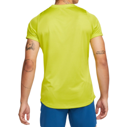 Men's T-shirt Nike Court Dri-Fit Rafa Challenger Top - bright cactus/football grey/white