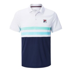 Men's Polo T-shirt Fila Polo Nelio M - white/peacoat blue