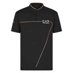 Men's Polo T-shirt EA7 Man Jersey Jumper - black