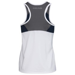Women's top Head Club 22 Tank Top W - white/dark blue