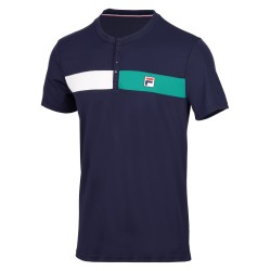 Men's Polo T-shirt Fila US Open Emilio T-Shirt - navy