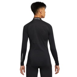 Men’s compression clothing Nike Pro Dri-Fit Tight LS Mock M - black/white