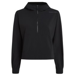 Women's jumper Calvin Klein PW 1/4 Zip Anorak - black beauty