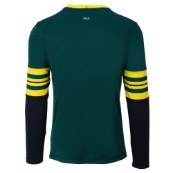 Men's long sleeve T-shirt Fila Longsleeve Tom - deep teal/buttercup/fila navy