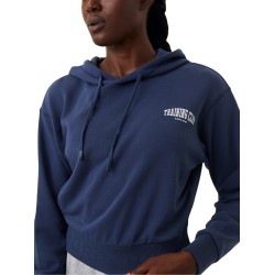 Women's jumper Bj_rn Borg Stockholm Crop Hoodie - washed out blue