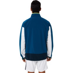 Men's Jumper Asics Men Match Jacket - mako blue/brilliant white