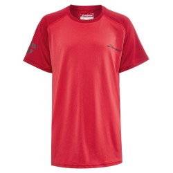 Boys' t-shirt Babolat Play Crew Neck Tee Boy - tomato red