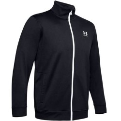 Men's Jumper Under Armour Sportsyle Tricot Jacket - black/onyx white