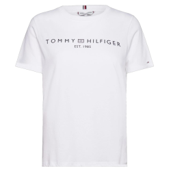 Women's T-shirt Tommy Hilfiger Regular Corp Logo C-NK SS - the optic white