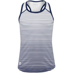 Girls' T-shirt Wilson G Team Striped Tank - blue depths/white