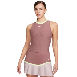 Women's top Nike Court Slam Dri-Fit Tennis Tank Top - smokey mauve/smokey mauve/white