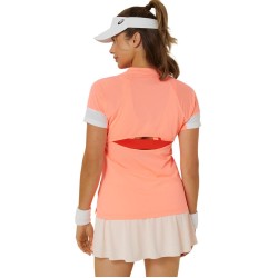 Women's T-shirt Asics Game Short Sleeve Top - sun coral