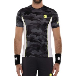 Men's T-shirt Hydrogen Camo Tech T-Shirt - anthracite camuflage/yellow fluo