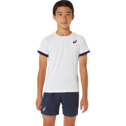Boys' t-shirt Asics Tennis Short Sleeve Top - brilliant white/midnight