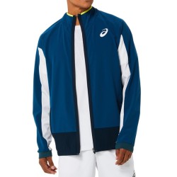Men's Jumper Asics Men Match Jacket - mako blue/brilliant white