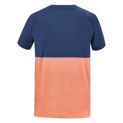 Boys' t-shirt Babolat Play Crew Neck Tee Boy - fluo strike/estate blue