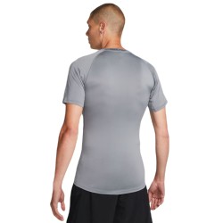 Men’s compression clothing Nike Pro Dri-FIT Tight Short-Sleeve Fitness Top - smoke grey/black