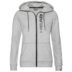 Women's jumper Head Club Greta Hoodie FZ W - grey melange/black