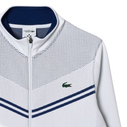 Men's Jumper Lacoste Tennis x Daniil Medvedev After Match Jacket - white/navy blue
