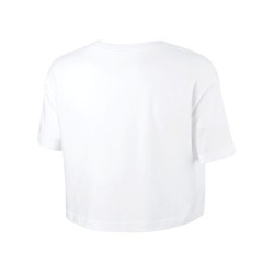 Women's T-shirt Nike Sportswear Essential Crop Icon W - white/black
