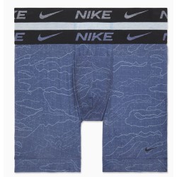 Men's Boxers Nike Dri-Fit ReLuxe Boxer Brief 2P - navy coded print/worn blue heather