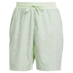 Men's shorts Adidas Tennis Heat.Rdy Pro Printed Ergo 7' Short - semi green spark/silver green