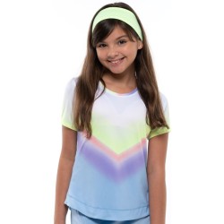 Girls' T-shirt Lucky in Love Going Wild Ombre S/S Girls - cloud