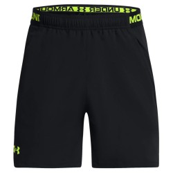 Men's shorts Under Armour Men's UA Vanish Woven 6" Shorts - black/high vis yellow