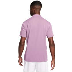 Men's Polo T-shirt Nike Court Dri-Fit Blade Solid Polo - violet dust/white