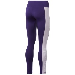 Women's leggings Reebok Training Essentials Linear Logo Poly Legging W - dark orchid