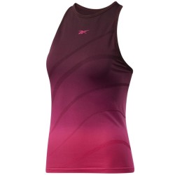 Women's top Reebok United By Fitness Seamless Tank Top W - maroon/pursuit pink