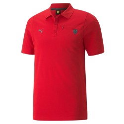 Men's Polo T-shirt Puma Ferrari Style Polo - rosso corsa