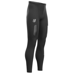 Men’s compression clothing Compressport Trail Under Control Full Tights - black