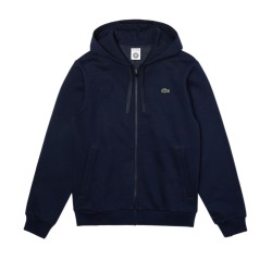 Men's Jumper Lacoste SPORT Men Full Zip Hooded Sweatshirt - navy