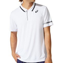 Men's Polo T-shirt Asics Court M Polo Shirt - brilliant white
