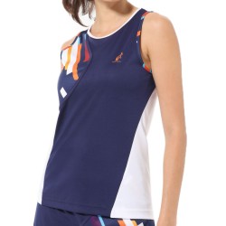 Women's top Australian T-Shirt Ace With Printed Insert - blu cosmo