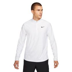 Men's long sleeve T-shirt Nike Court Breathe Advantage Top - white/white/black