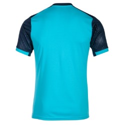 Men's T-shirt Joma Montreal Short Sleeve T-Shirt - fluor turquoise/navy