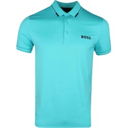 Men's Polo T-shirt BOSS Paul Pro Slim Fit Polo Shirt - open green