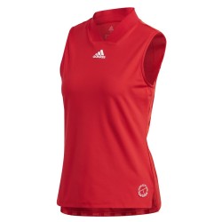 Women's top Adidas Tennis Match Tank ENG W - scarlet/signal pink