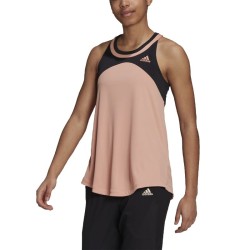 Women's top Adidas Club Tank W - ambient blush/black
