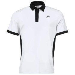 Men's Polo T-shirt Head Slice Polo Shirt M - white/black