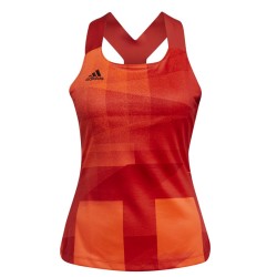Women's top Adidas Y-Tank TK PB HR W - solar red/black