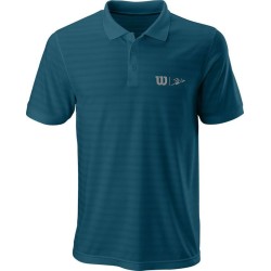 Men's Polo T-shirt Wilson Bela Stripe Polo II - blue coral