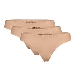 Women's panties Under Armour Women's UA Pure Stretch Thong Underwear 3-Pack - brown pink