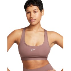 Women's bra Nike Swoosh Light Support Non-Padded Sports Bra - smokey mauve/white #